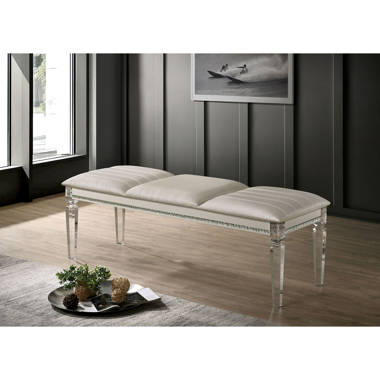 Baxton Faux Leather Upholstered Bench Wayfair